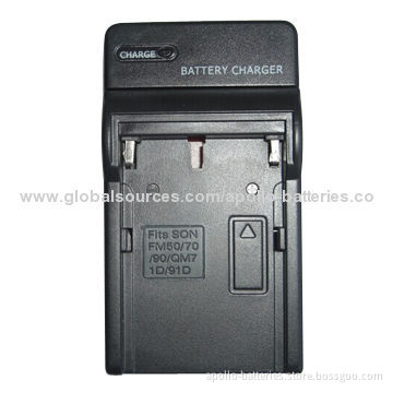 Camera Rechargeable Battery Charger for Sony NP-FM50, 4.2V, 600mAh
